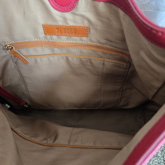 HOBO Red Leather Shoulder Bag. Lightly Used. - Picture 10 of 10